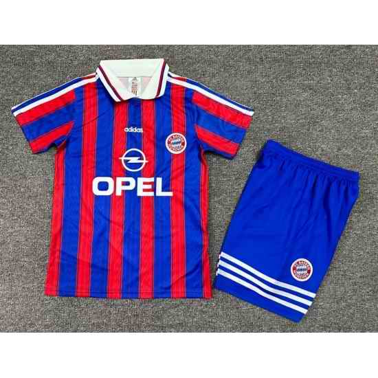 Youth Retro Soccer Jerseys Barcelona Blue Red